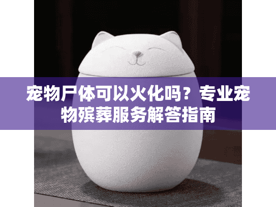 宠物尸体可以火化吗？专业宠物殡葬服务解答指南