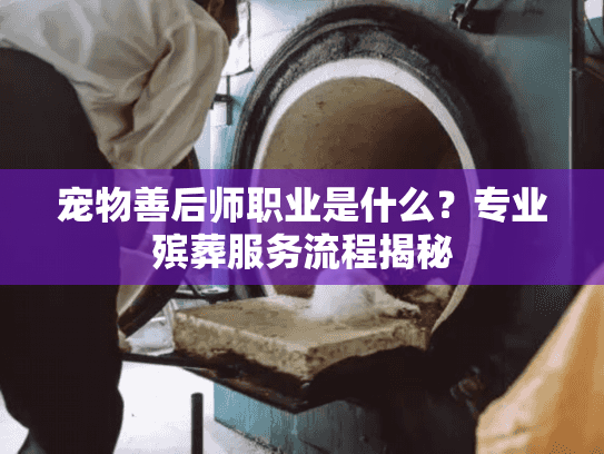 宠物善后师职业是什么？专业殡葬服务流程揭秘