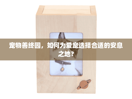 宠物善终园，如何为爱宠选择合适的安息之地？