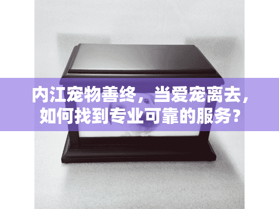 内江宠物善终，当爱宠离去，如何找到专业可靠的服务？