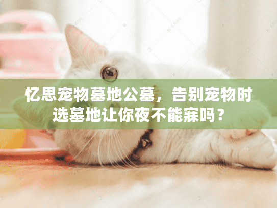 忆思宠物墓地公墓，告别宠物时选墓地让你夜不能寐吗？