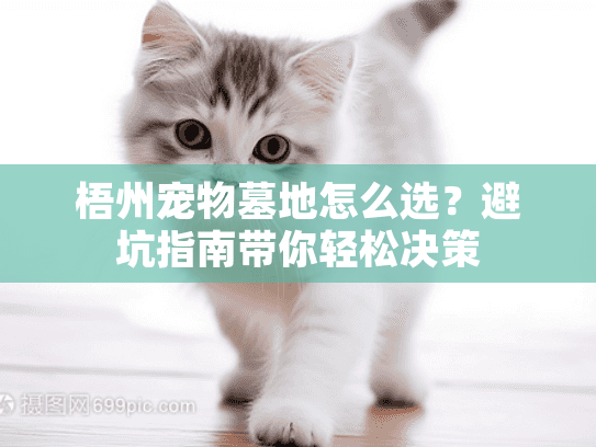 梧州宠物墓地怎么选？避坑指南带你轻松决策