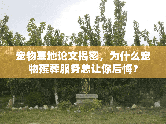 宠物墓地论文揭密，为什么宠物殡葬服务总让你后悔？