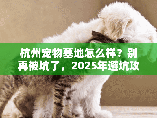 杭州宠物墓地怎么样？别再被坑了，2025年避坑攻略与亲身血泪史