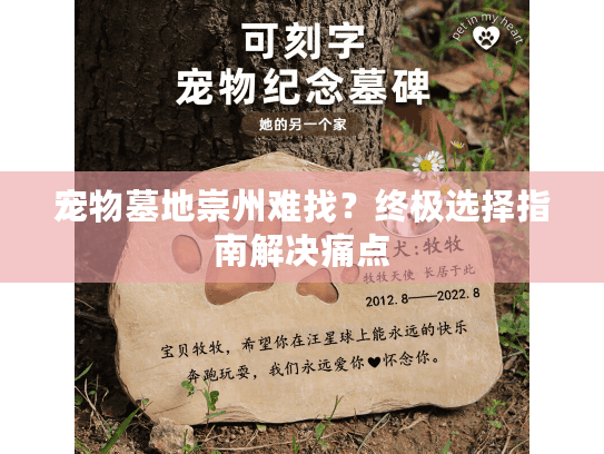 宠物墓地崇州难找？终极选择指南解决痛点