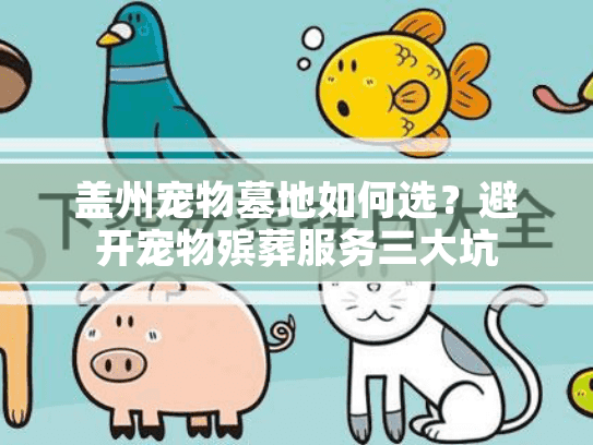 盖州宠物墓地如何选?避开宠物殡葬服务三大坑 盖州宠物墓地如何选?避开宠物殡葬服务三大坑