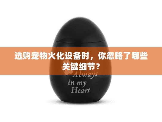 选购宠物火化设备时，你忽略了哪些关键细节？