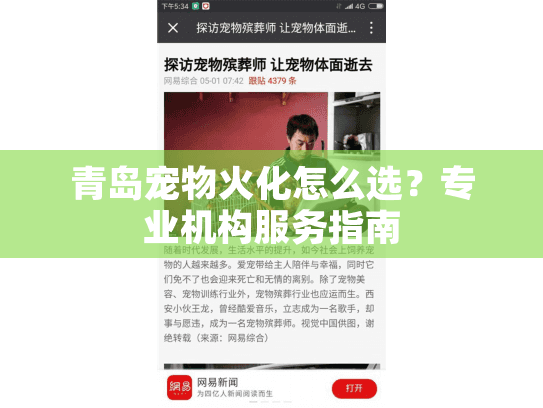 青岛宠物火化怎么选？专业机构服务指南