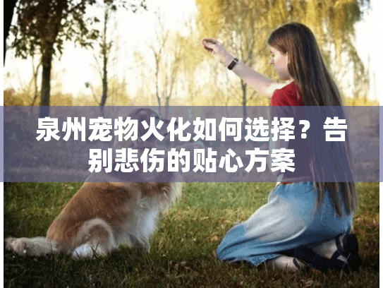 泉州宠物火化如何选择？告别悲伤的贴心方案