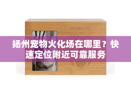 扬州宠物火化场在哪里？快速定位附近可靠服务