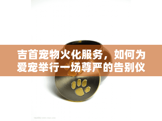 吉首宠物火化服务，如何为爱宠举行一场尊严的告别仪式？