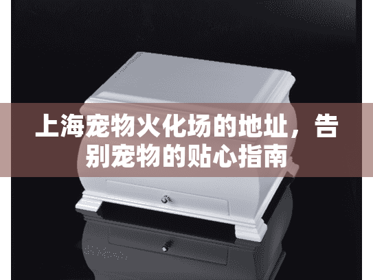 上海宠物火化场的地址，告别宠物的贴心指南