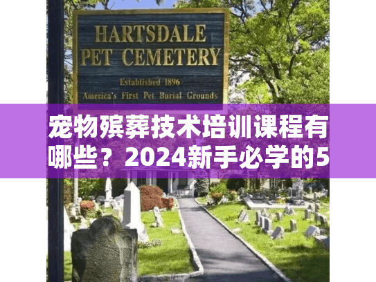 宠物殡葬技术培训课程有哪些？2024新手必学的5类实操干货课程全揭秘