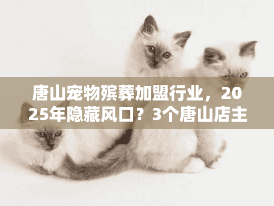 唐山宠物殡葬加盟行业，2025年隐藏风口？3个唐山店主实战案例揭露赚钱逻辑！