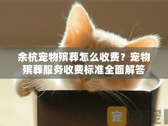 余杭宠物殡葬怎么收费？宠物殡葬服务收费标准全面解答