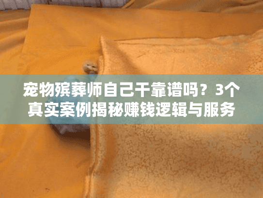 宠物殡葬师自己干靠谱吗？3个真实案例揭秘赚钱逻辑与服务陷阱