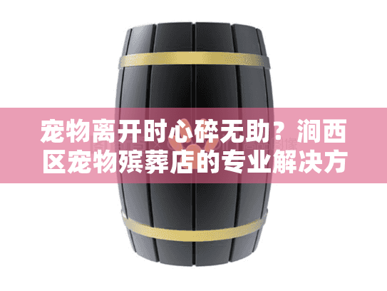 宠物离开时心碎无助？涧西区宠物殡葬店的专业解决方案