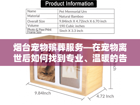 烟台宠物殡葬服务—在宠物离世后如何找到专业、温暖的告别方式？