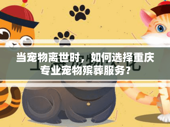 当宠物离世时，如何选择重庆专业宠物殡葬服务？