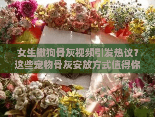 女生撒狗骨灰视频引发热议？这些宠物骨灰安放方式值得你了解