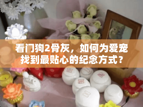 看门狗2骨灰，如何为爱宠找到最贴心的纪念方式？