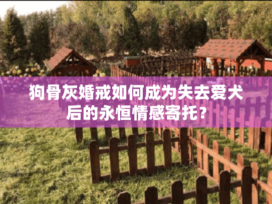 狗骨灰婚戒如何成为失去爱犬后的永恒情感寄托？