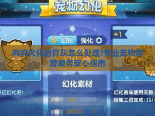 狗狗火化后骨灰怎么处理?专业宠物殡葬服务安心指南