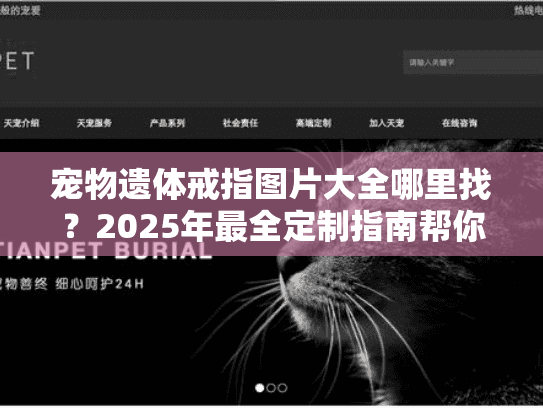 宠物遗体戒指图片大全哪里找？2025年最全定制指南帮你告别遗憾