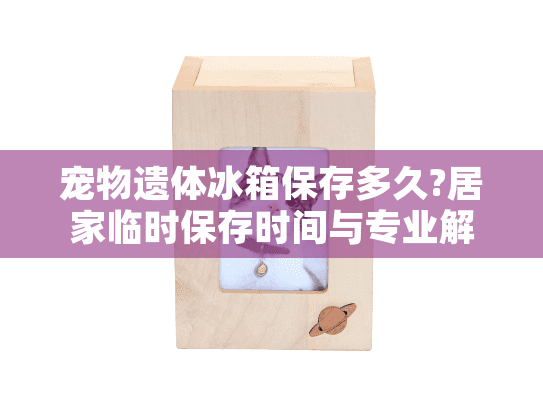 宠物遗体冰箱保存多久?居家临时保存时间与专业解决方案对比