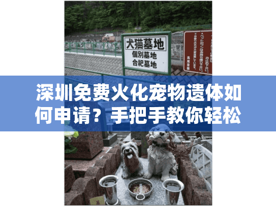 深圳免费火化宠物遗体如何申请？手把手教你轻松处理宠物后事