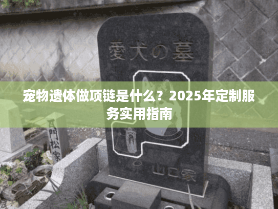宠物遗体做项链是什么？2025年定制服务实用指南
