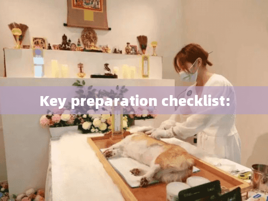 Key preparation checklist: