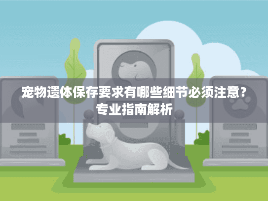 宠物遗体保存要求有哪些细节必须注意？专业指南解析