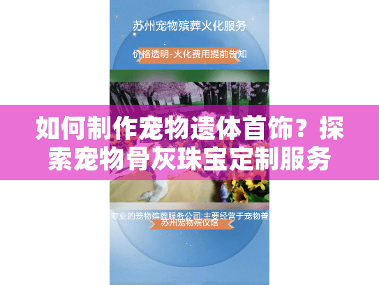 如何制作宠物遗体首饰？探索宠物骨灰珠宝定制服务指南