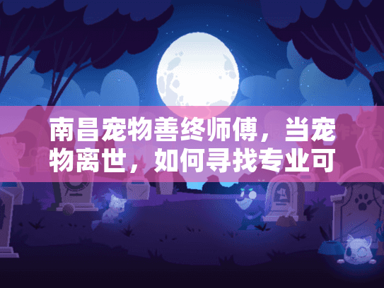 南昌宠物善终师傅，当宠物离世，如何寻找专业可靠的宠物殡葬服务？